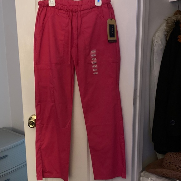 Cherokee Workwear Women's Pink Scrub Pants New with tag petite XS - Picture 1 of 1